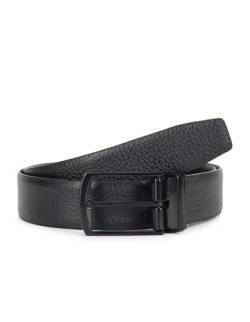 Calvin Klein Herren ADJ/REV Domed PB 35MM Gürtel, Black/Textured, 80 von Calvin Klein