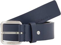 Calvin Klein Herren ADJ Concise 35MM K50K510766 Gürtel, Schwarz (Ck Navy), 90 von Calvin Klein