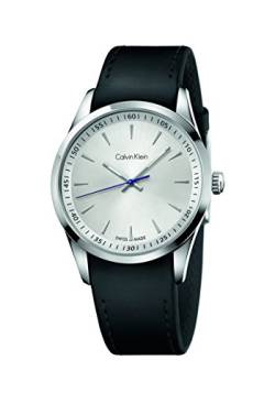Calvin Klein Herren Analog Quarz Uhr mit Leder Armband K5A311C6 von Calvin Klein