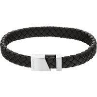 Calvin Klein Herren Armband, Leder/Edelstahl, schwarz von Calvin Klein