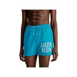 Calvin Klein Herren Badehose Medium Drawstring Lang, Blau (Clear Turquoise), S von Calvin Klein