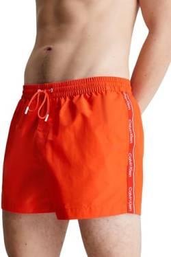 Calvin Klein Herren Badehose Short Drawstring Kurz, Orange (Acid Orange), L von Calvin Klein