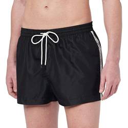 Calvin Klein Herren Badehose Short Drawstring Lang, Schwarz (PVH Black), XL von Calvin Klein