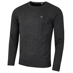 Calvin Klein Herren Baumwolle Sweater - Charcoal - L von Calvin Klein