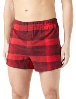 Calvin Klein Herren Boxer Slim 000NB3744A Boxershorts, Rot (Gradient Chck_Rouge/Black), L von Calvin Klein