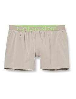 Calvin Klein Herren Boxershorts Slim Baumwolle mit Stretch, Beige (Satelite), L von Calvin Klein