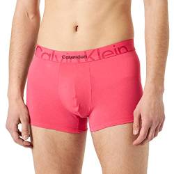 Calvin Klein Herren Boxershorts Trunk Baumwolle mit Stretch, Rot (Cerise Lipstick), S von Calvin Klein