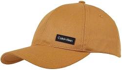 Calvin Klein Herren Cap Essential Patch Basecap, Braun (Natural Khaki), Onesize von Calvin Klein