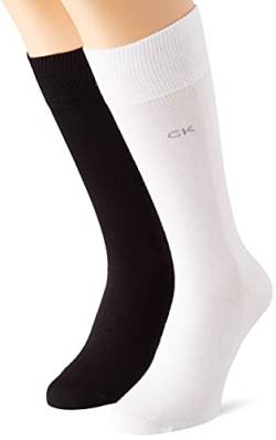 Calvin Klein Herren Classic Socken, Weiß, 43/46 (2er Pack) von Calvin Klein