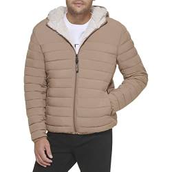 Calvin Klein Herren Cm155780-hellbraun, Größe S Jacke, Hellbraun, S von Calvin Klein