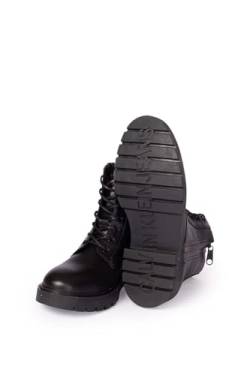 Calvin Klein Herren Combat Mid Laceup Boot LTH Stiefeletten, Black/Speckle, 44 EU von Calvin Klein