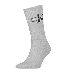 Calvin Klein Herren Crew Socken, Grau, Einheitsgröße von Calvin Klein
