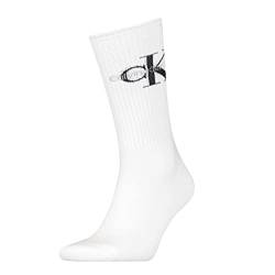 Calvin Klein Herren Crew Socken, Weiß, Einheitsgröße von Calvin Klein