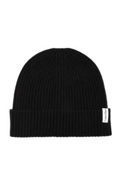 Calvin Klein Herren Cuff Hat Winter-Hut, Schwarz gerippt, Einheitsgröße von Calvin Klein