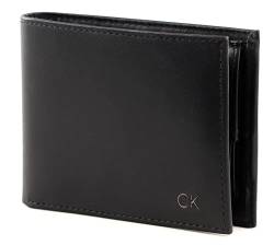 Calvin Klein Herren Geldbeutel Smooth Ck 5 CC Coin Klein, Schwarz (Black), Einheitsgröße von Calvin Klein