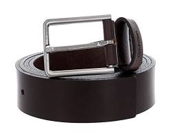 Calvin Klein Herren Gürtel 3.5 cm Essential Belt Ledergürtel, Braun (Dark Brown), 105 cm von Calvin Klein