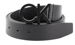Calvin Klein Herren Gürtel Ck Buckle Belt 3.5 cm Ledergürtel, Schwarz (Black), 80 cm von Calvin Klein
