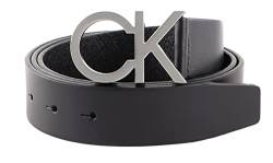 Calvin Klein Herren Gürtel Ck Buckle Belt 3.5 cm Ledergürtel, Schwarz (Ck Black), 85 cm von Calvin Klein