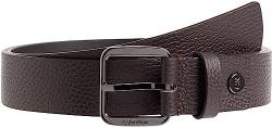 Calvin Klein Herren Gürtel Concise 3,5 cm Ledergürtel, Braun (Dark Brown Pebble), 95 von Calvin Klein