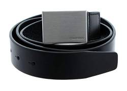 Calvin Klein Herren Gürtel Formal Plaque Belt 3.5 cm Ledergürtel, Schwarz (Black), 85 cm von Calvin Klein