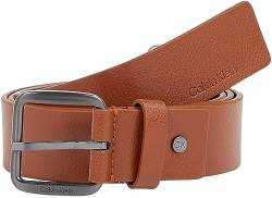 Calvin Klein Herren Gürtel Ledergürtel, Braun (Dark Tan), 85 von Calvin Klein