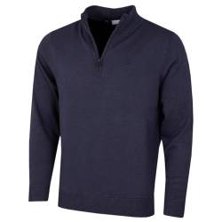 Calvin Klein Herren Heather Half Zip Pullover - Denim/Marineblau - XXXXL von Calvin Klein