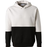 Calvin Klein Herren Hoodie beige Baumwolle unifarben Comfort Fit von Calvin Klein