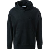 Calvin Klein Herren Hoodie schwarz Baumwolle unifarben von Calvin Klein