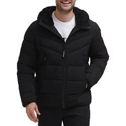 Calvin Klein Herren Kapuzenjacke Stretch Jacke, Ebenholz, S von Calvin Klein