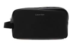 Calvin Klein Herren Kulturbeutel Warmth Washbag Kunstleder, Schwarz (Ck Black), Einheitsgröße von Calvin Klein