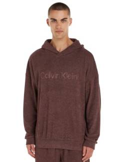 Calvin Klein Herren L/S Hoodie 000NM2454E Heavyweight Sweatshirts, Braun (Deep Mahogany), XL von Calvin Klein