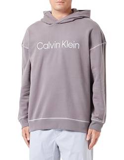 Calvin Klein Herren L/S Hoodie 000NM2484E Heavyweight Sweatshirts, Grau (Charcoal Grey), L von Calvin Klein