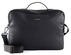Calvin Klein Herren Laptoptasche Ck Must Pique 2G Laptop Bag 17 Zoll, Schwarz (Ck Black), Einheitsgröße von Calvin Klein