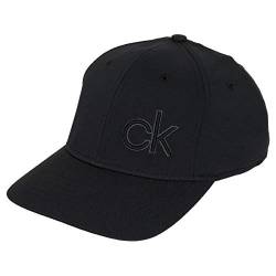 Calvin Klein Herren Q-Max Kontrast CK Quick Dry Cap - Schwarz/Charcoal von Calvin Klein