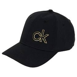 Calvin Klein Herren Q-Max Kontrast CK Quick Dry Cap - Schwarz/Gold von Calvin Klein