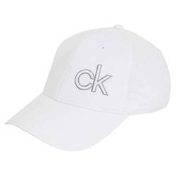 Calvin Klein Herren Q-Max Kontrast CK Quick Dry Cap - Weiß/Silber von Calvin Klein