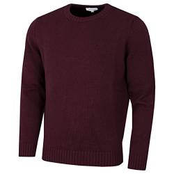 Calvin Klein Herren Rundhals Tour Pullover - Burgundy - L von Calvin Klein