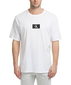 Calvin Klein Herren S/S Crew Neck 000NM2399E Kurzarm Rundhals T-Shirts, Weiß (White), M von Calvin Klein