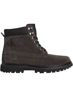 Calvin Klein Herren Schuhe Lug Mid Laceup Boot Hike Grau Stiefelette 43 von Calvin Klein