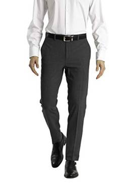 Calvin Klein Herren Skinny Fit Stretch-Kleiderhose Anzughose, Mittelgrau, 33W / 30L von Calvin Klein