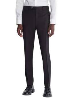 Calvin Klein Herren Skinny Fit Stretch-Kleiderhose Anzughose, Schwarz 001, 32W / 32L von Calvin Klein