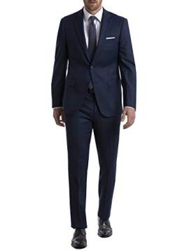 Calvin Klein Herren Slim Fit Separates Business-Anzug Jacke, Blau/Anthrazit Vogelseye, 44 von Calvin Klein
