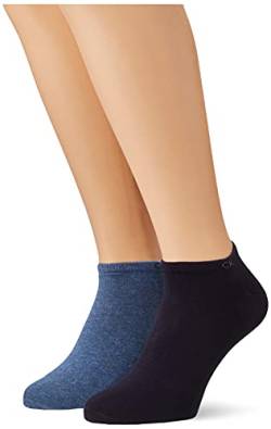 Calvin Klein Herren Sneaker Socken, Marineblau, 39/42 (2er Pack) von Calvin Klein