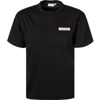Calvin Klein Herren T-Shirt schwarz Baumwolle von Calvin Klein