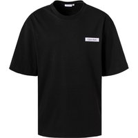 Calvin Klein Herren T-Shirt schwarz Baumwolle von Calvin Klein