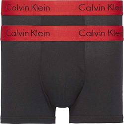 Calvin Klein Herren Trunk 2pk Boxershorts, Black W Impact Wb, L von Calvin Klein