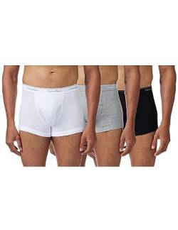 Calvin Klein Herren Trunk 3pk Boxershorts, Black/White/Grey Heather, 96 von Calvin Klein