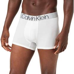 Calvin Klein Herren Trunk Boxershorts, White 65a, S von Calvin Klein