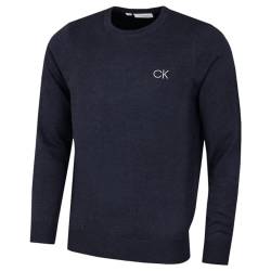 Calvin Klein Herren mit Rundhalsausschnitt Sweater - Marine Marl - XXXL von Calvin Klein