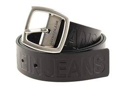 Calvin Klein J Adjustable Leather Belt W80 Black - kürzbar von Calvin Klein